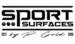 SPORT SURFACES ESTD BY P. GOLD 1998 logo