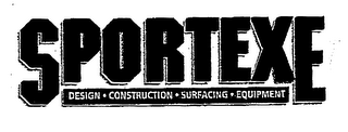 SPORTEXE DESIGN.CONSTRUCTION.SURFACING.EQUIPMENT logo