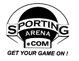 SPORTING ARENA.COM GET YOUR GAME ON! logo