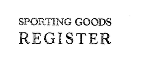 SPORTING GOODS REGISTER logo