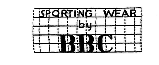 SPORTING WEAR BY BBC logo
