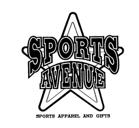 SPORTS AVENUE SPORTS APPAREL AND GIFTS logo