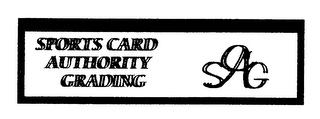 SPORTS CARD AUTHORITY GRADING SCAG logo