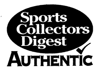 SPORTS COLLECTORS DIGEST AUTHENTIC logo