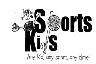 SPORTS KIDS ANY KID, ANY SPORT, ANY TIME! logo
