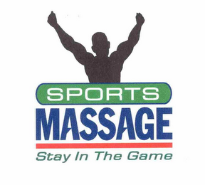 SPORTS MASSAGE STAY IN THE GAME logo