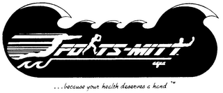 SPORTS-MITT ... BECAUSE YOUR HEALTH DESE logo