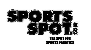 SPORTS SPOT.COM THE SPOT FOR SPORTS FANATICS logo