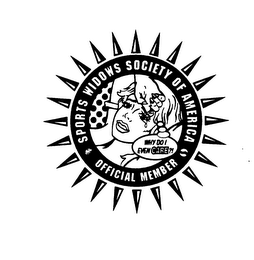 SPORTS WIDOWS SOCIETY OF AMERICA WHY DO I EVEN CARE?! OFFICIAL MEMBER logo