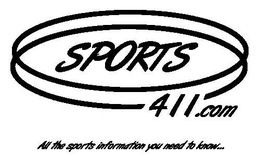 SPORTS411.COM ALL THE SPORTS INFORMATION YOU NEED TO KNOW... logo
