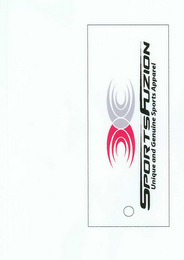SPORTSFUZION UNIQUE AND GENUINE SPORTS APPAREL logo