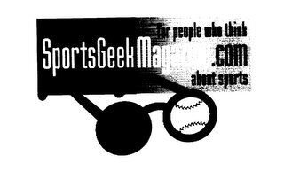 SPORTSGEEKMAGAZINE.COM FOR PEOPLE WHO THINK ABOUT SPORTS logo