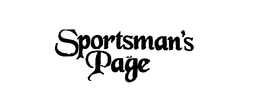SPORTSMAN'S PAGE logo