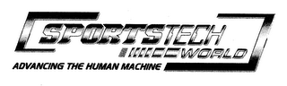 SPORTSTECH WORLD ADVANCING THE HUMAN MACHINE logo