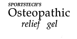SPORTSTECH'S OSTEOPATHIC RELIEF GEL logo