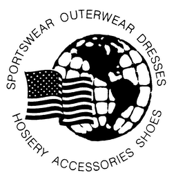 SPORTSWEAR OUTERWEAR DRESSES HOISERY ACCESSORIES SHOES logo
