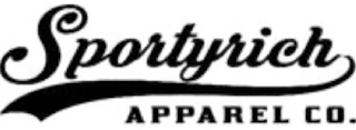 SPORTYRICH APPAREL CO. logo