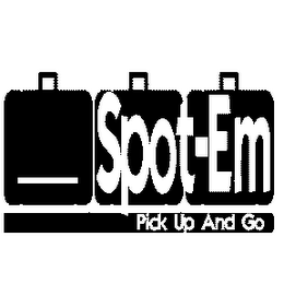 SPOT-EM PICK UP AND GO logo