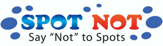 SPOT NOT SAY "NOT" TO SPOTS logo