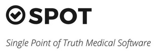 SPOT SINGLE POINT OF TRUTH MEDICAL SOFTWARE logo