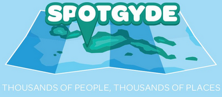 SPOTGYDE THOUSANDS OF PEOPLE. THOUSANDS OF PLACES logo