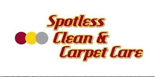SPOTLESS CLEAN & CARPET CARE logo