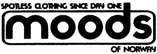 SPOTLESS CLOTHING SINCE DAY ONE MOODS OF NORWAY logo