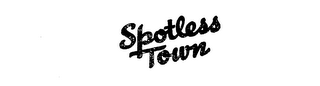 SPOTLESS TOWN logo