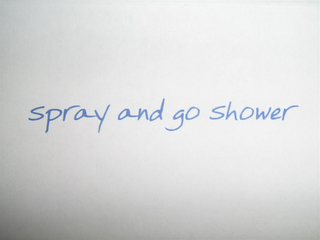 SPRAY AND GO SHOWER logo