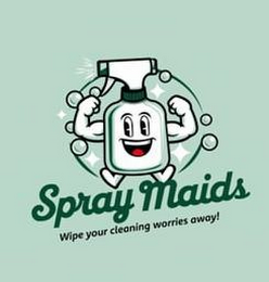SPRAY MAIDS WIPE YOUR CLEANING WORRIES AWAY! logo