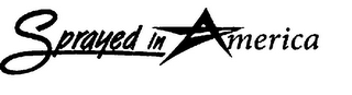 SPRAYED IN AMERICA logo
