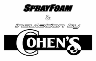 SPRAYFOAM & INSULATION BY COHEN'S logo