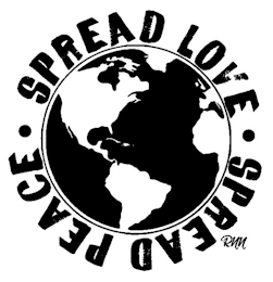 SPREAD LOVE · SPREAD PEACE · RNN logo