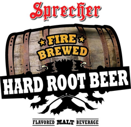 SPRECHER FIRE BREWED HARD ROOT BEER FLAVORED MALT BEVERAGE logo