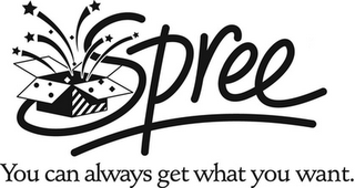 SPREE STERLING PAYMENT RETAIL ELECTRONIC EXCHANGE YOU CAN ALWAYS GET WHAT YOU WANT. logo