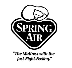 SPRING AIR "THE MATTRESS WITH THE JUST-RIGHT-FEELING." logo