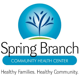 SPRING BRANCH COMMUNITY HEALTH CENTER HEALTHY FAMILIES. HEALTHY COMMUNITY. logo