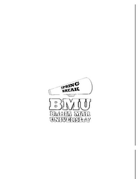 SPRING BREAK BMU BAHIA MAR UNIVERSITY logo