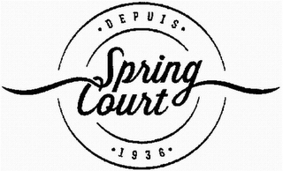 SPRING COURT DEPUIS 1936 logo