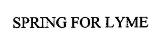 SPRING FOR LYME logo