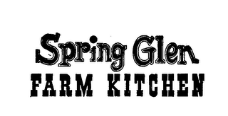 SPRING GLEN FARM KITCHEN logo