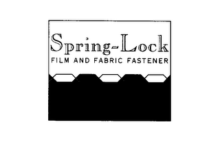 SPRING-LOCK FILM AND FABRIC FASTENER logo