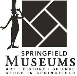 SPRINGFIELD MUSEUMS · ART · HISTORY · SCIENCE SEUSS IN SPRINGFIELD logo