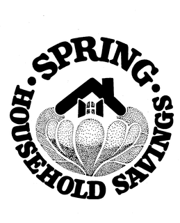 SPRING.HOUSEHOLD SAVINGS. logo