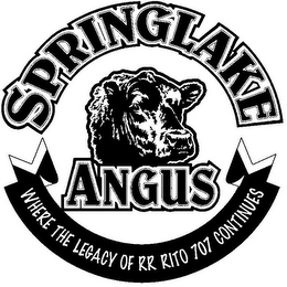 SPRINGLAKE ANGUS WHERE THE LEGACY OF RR RITO 707 CONTINUES logo