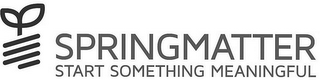 SPRINGMATTER START SOMETHING MEANINGFUL logo