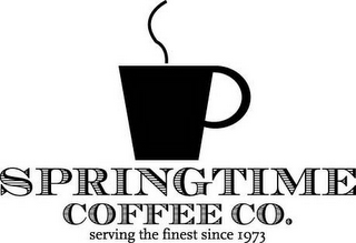SPRINGTIME COFFEE CO. SERVING THE FINEST SINCE 1973 logo