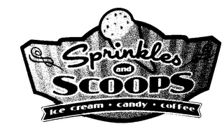 SPRINKLES AND SCOOPS ICE CREAM · CANDY · COFFEE logo