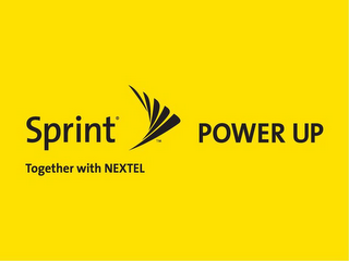 SPRINT POWER UP TOGETHER WITH NEXTEL logo