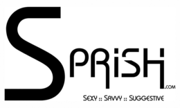 SPRISH.COM SEXY SAVVY SUGGESTIVE logo